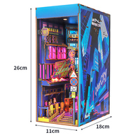 OCHOICE Kit de Modélisme DIY Cabane en Bois Miniature, Puzzle 3D pour Étagère, Décoration Créative pour la Maison, Idée Cadeau