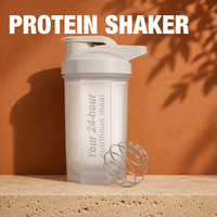 JOYFIT Shakers pour protéines 17 oz avec fouet métallique, anti-fuite, réutilisables, pour avant/après l'entraînement (Gris)