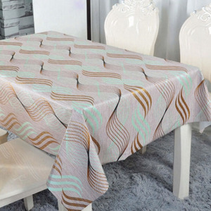 Tissu de mariage rectangulaire en gros Couvertures de <span class=keywords><strong>table</strong></span> en plastique de luxe Nappe en <span class=keywords><strong>toile</strong></span> <span class=keywords><strong>cirée</strong></span> - Product Image 6