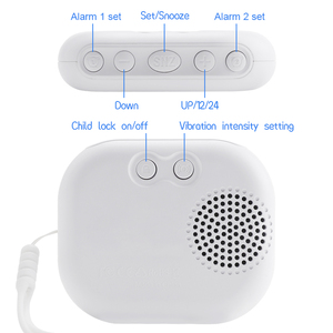 Quarto Rádio FM Vibração Despertador <span class=keywords><strong>Display</strong></span> Digital Moderno para a Aposentadoria com bateria 2 Define Alarme - Product Image 3