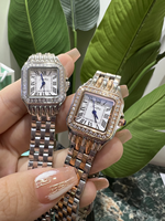 Montre à quartz de luxe Scottie 9683F pour femmes, nouvelle tendance élégante, bracelet en acier inoxydable jaune or, étanche, boîtier carré, Citizen