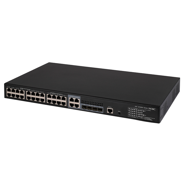 High - Performance Layer 3 Managed Switch S5135S-24T4S-EI-Q with 24 Gigabit Ethernet Ports and 4 SFP+ Ports