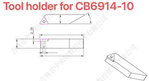 Remfrees onderdelen remschijf insert CB6914-10 mesjes van wolfraamcarbide met schroeven en gereedschapshouders voor Ammco - Product Image 3