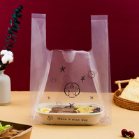 Vente en gros de nouilles en plastique écologiques de qualité alimentaire avec logo personnalisé refermable poignée de gilet à fond carré recyclable de couleur personnalisée