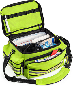 Bolsa de primeros auxilios profesional, <span class=keywords><strong>Kit</strong></span> de botiquín de primeros auxilios, 8 bolsillos con cremallera, compartimiento, suministros de primeros auxilios - Product Image 3