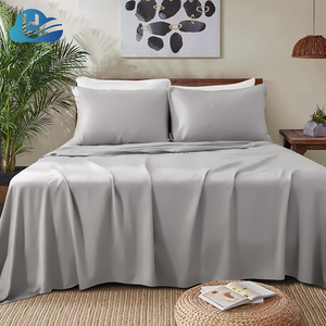 Cloudland Luxe Laken Pure 100 Queen Size Beddengoed Set Lyocell Lakens Beddengoed Diepe Zakken - Product Image 1