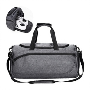 Sac de sport unisexe personnalisé à faible MOQ avec logo, fermeture éclair en polyester, pour fitness, entraînement, yoga, avec compartiment à chaussures intégré - Product Image 2