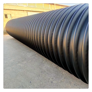 Tuyau en polyéthylène haute densité, tuyau ondulé à bande d'acier, utilisé pour le drainage des terrains de football - Product Image 2