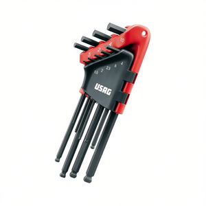 Juego de llaves hexagonales Usag de 4 a 10 mm métricas con soporte rojo para tareas de reparación de precisión - Product Image 2