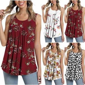 เสื้อยืดเปิดไหล่ลายดอกไม้ขนาดใหญ่พิเศษของผู้หญิง-เสื้อแนวยาวขอบไม่สมมาตรที่สง่างามสำหรับฤดูร้อน - Product Image 1