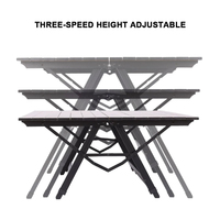 Table pliable en alliage d'aluminium pour le camping, au design moderne, pour une utilisation en extérieur et au parc