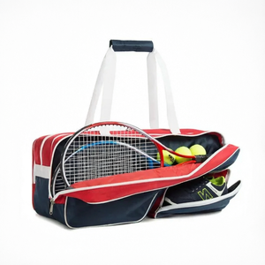 Bolsa de Tenis Portátil Personalizada con Compartimento para Zapatos y Bolsillo para Botella, Bolsa Deportiva de Hombro - Product Image 1