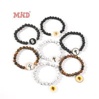 Bracelet intelligent à perles RFID NFC 13,56 MHz, bracelet élastique imperméable