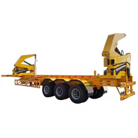Remorque à chargement latéral pour conteneurs de 20 pieds, 30 pieds, 40 pieds, à bas prix, capacité de charge de 37 tonnes, semi-remorque à chargement latéral pour camion, à vendre
