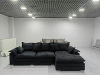 Canapé modulaire sectionnel noir minimaliste nordique de qualité, meubles de salon Wabi Sabi, ensembles de canapés sectionnels
