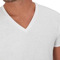 Ensemble sweat-shirt et t-shirt pour homme, t-shirt en coton à col en V, pour homme, anti-transpiration, désodorisant