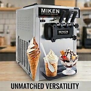 Machine à crème glacée portable de table 18L-22L/H, commerciale, 3 saveurs, <span class=keywords><strong>mini</strong></span> sorbetière pour petites entreprises - Product Image 1