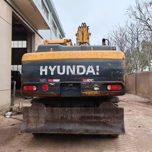 Excavadora de ruedas Hyundai de 21 toneladas, usada, con núcleo de engranaje, precio bajo, maquinaria de construcción, incluyendo motor, bomba de motor, oruga - Product Image 4
