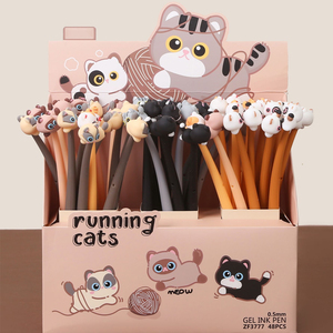 Cartoon Niedlicher Gelstift Schwingender Stift 0,5mm Strichbreite Schwarze Tinte Unterschriftenstift - Product Image 2