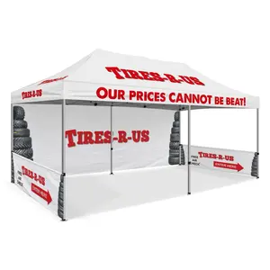 Tienda Gazebo inflable para exteriores con opciones de impresión personalizadas disponibles para publicidad, tienda resistente a la intemperie y bien ventilada