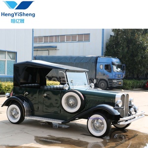 Mini coche eléctrico negro de gama alta, coches clásicos de doble asiento para recursos hoteleros a la venta con luces LED - Product Image 3