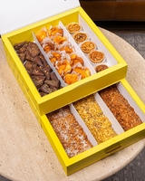 Boîte de luxe personnalisée avec logo, nouveau design, pour emballage alimentaire, cadeaux, bonbons, desserts, biscuits, chocolats, truffes