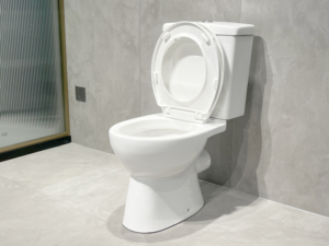 WC à deux pièces compact, standard européen, sanitaire, cuvette à double chasse, montage au sol, siphon en P de 180 mm - Product Image 6