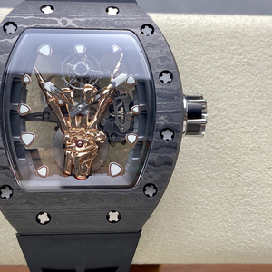 <span class=keywords><strong>Orologio</strong></span> Meccanico di Lusso con Tourbillon a Vista 066, Movimento Scheletrato, Cassa in Fibra di Carbonio, <span class=keywords><strong>Orologio</strong></span> <span class=keywords><strong>da</strong></span> <span class=keywords><strong>Collezione</strong></span> <span class=keywords><strong>da</strong></span> Uomo - Product Image 2