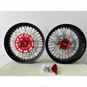 Pour <span class=keywords><strong>EXC</strong></span> SXF <span class=keywords><strong>Supermotard</strong></span>/Supermoto, jeu de roues 3.5x17 & 5.0x17 pouces, couleur classique personnalisée - Product Image 3