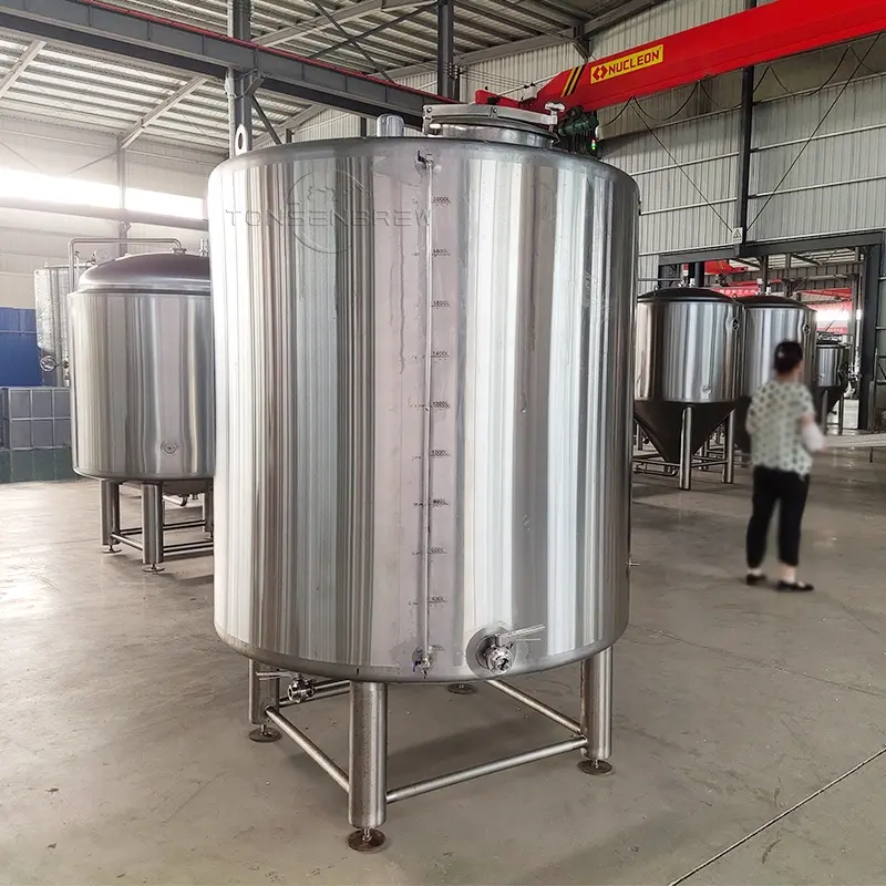 Tanque de água do glicol 1000L de aço inoxidável com o tanque de armazenamento da isolação na cervejaria da cerveja rot-proof o projeto para manter os tanques sustentáveis