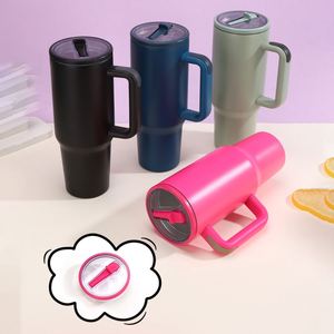 Nuevo Vaso Plegable para Auto de 40oz con Pajita, Acero Inoxidable 304, Gran Capacidad de 1000ml, Taza Aislada para Vehículo - Product Image 4