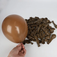 162-teiliges Umweltfreundliches Latex Retro Braun Ballonbogen-Set Wiederverwendbare Ballongirlande für Geburtstags- & Silvester-Partys - Marke JYAO