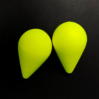 Flotteurs de pêche à la mouche en mousse jaune E[s, type crème glacée, pour montages de pêche