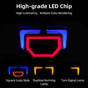 Feu arrière LED modifié de haute qualité avec clignotant, lampe arrière universelle 12V pour moto Honda CG125 - Product Image 5