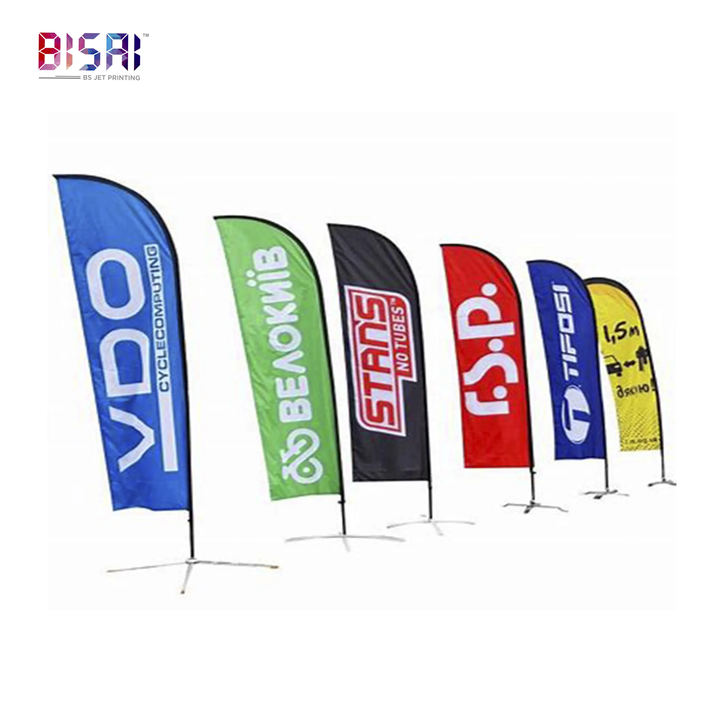 Bandera de anime rectangular para publicidad, bandera de playa personalizada para negocios al aire libre, gran oferta