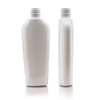 Bouteille en plastique PET conique de 200 ml avec col fileté 24 mm pour shampoing, lotion corporelle, après-shampoing, emballage cosmétique