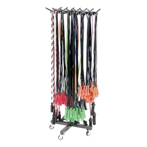 Support de corde à sauter sur pied, cordon de saut, présentoir, équipement de gym à domicile, support de rangement, chariot de corde à sauter portable Champion Sports - Product Image 2