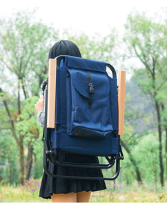 Outdoor Furniture Metal 4 Position Adjustable <b>Backrest</b> Premium Folding Chair Camping With Carrying Bag - Product Image 5