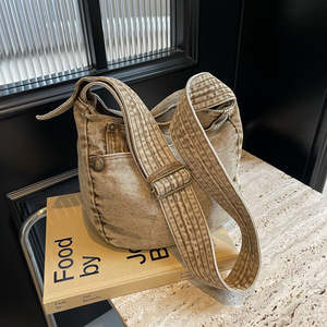 Sac à main en jean personnalisé de haute qualité, sac à bandoulière pour femme tendance et grande capacité - Product Image 2