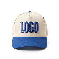 Op maat gemaakte 3D geborduurde logo bedrukte afbeelding hoge kwaliteit katoen ademend lichtgewicht 5-delige sportieve unisex baseballcap