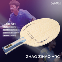 Fabricant de lames de tennis de table avec logo personnalisé, lames de ping-pong professionnelles en fibre de carbone 5+2, ZHAO ZIHAO ARC, usine OEM