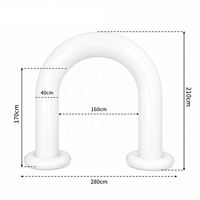 Arche de guirlande de ballons gonflables en PVC réutilisable personnalisée pour la décoration de mariage, de fête ou d'événement