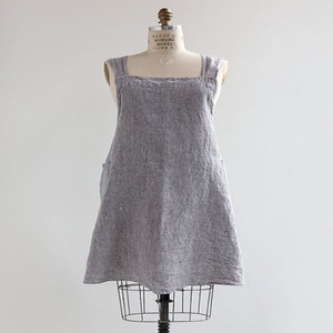 Eco Cotton Yarn Dyed Stripe Wholesale Multi-Functional Adjustable 100% Cotton <b>Apron</b> for <b>Kitchen</b> With Pockets Eco-Friendly - Product Image 5