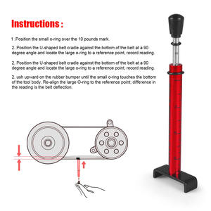 Outil de test de tension de courroie pour atelier de moto, pour le remplacement, le réglage, la réparation de roues (10 lb) - Product Image 5