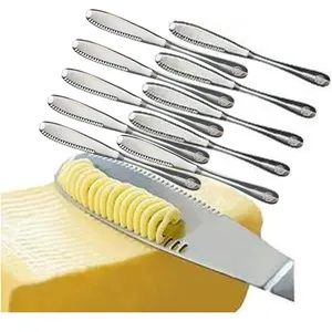 Японский масляный разбрасыватель из нержавеющей стали, нож для масла с самостоятельной ручкой, ножи для разбрасывания сыра