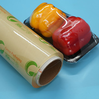 Film Plastik PVC Food Grade Jumbo Roll 45cm*1500m Pembungkus Makanan Segar