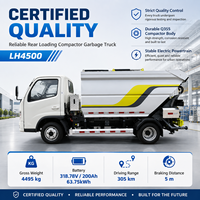 Camion à ordures compacteur électrique à chargement arrière LH4500, machine de nettoyage industrielle, vente en gros d'usine