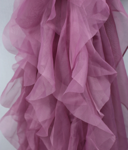 suministro de fábrica al por mayor barato banquete boda satén flor silla fajas - Product Image 3