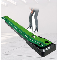 Tapis d'entraînement de putter de golf Factory-Direct avec système de retour de balle automatique et entraîneur de putter