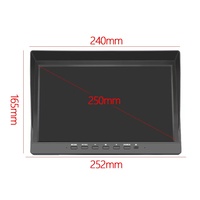 Hokevision 10 "10,1 10 pulgadas 4ch AHD CVBS 4 canales Split HD IPS Monitor de vehículo pantalla para camión autobús